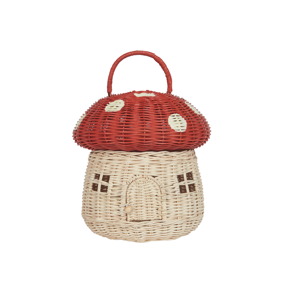 Rattan Mushroom Basket