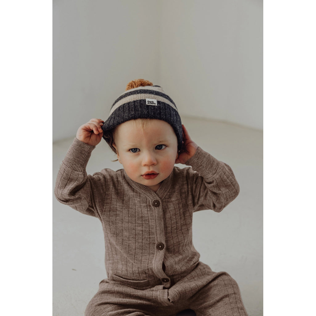 Finch & Fable Wool baby boy romper