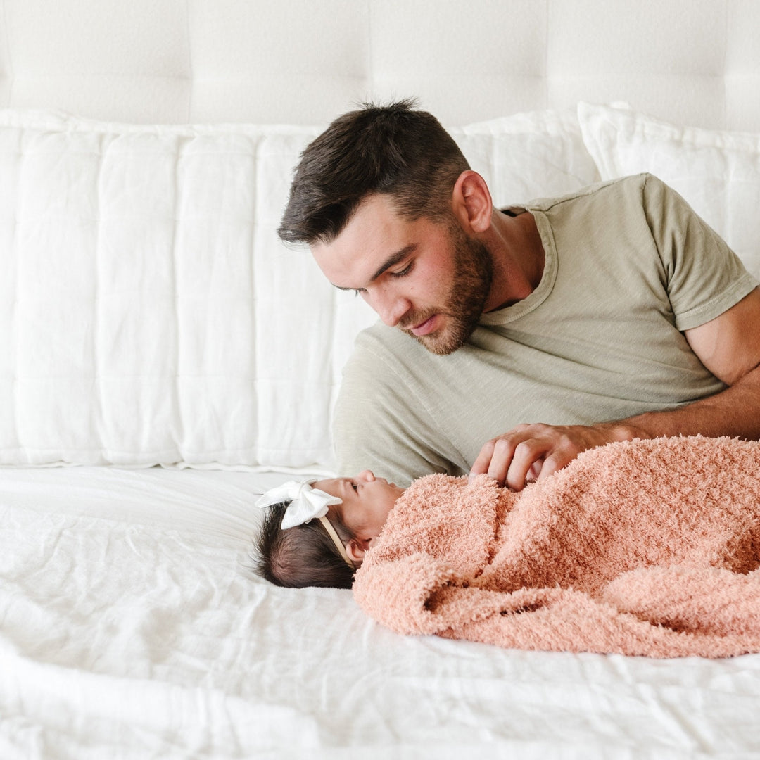 Saranoni Ribbed BAMBONI¨ Receiving Blankets in Sun Kissed deliver the best baby blankets feel parents love.