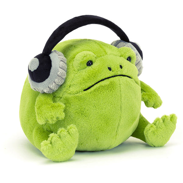 jellycat ricky rainfrog with headphones