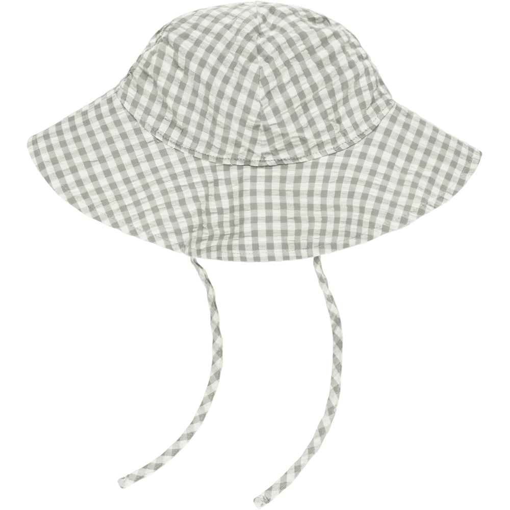 Rylee + Cru Gingham Green Toddler swim hat for beach