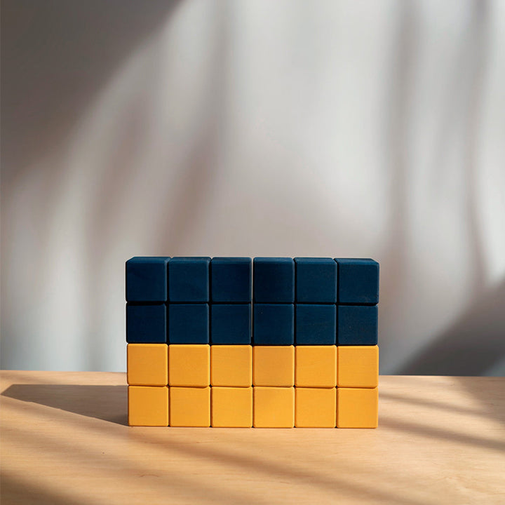 SABO Wooden Ukraine Block Set Montessori toys for 2 year olds