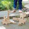 petitcollage wooden play and puzzle animals safari edition