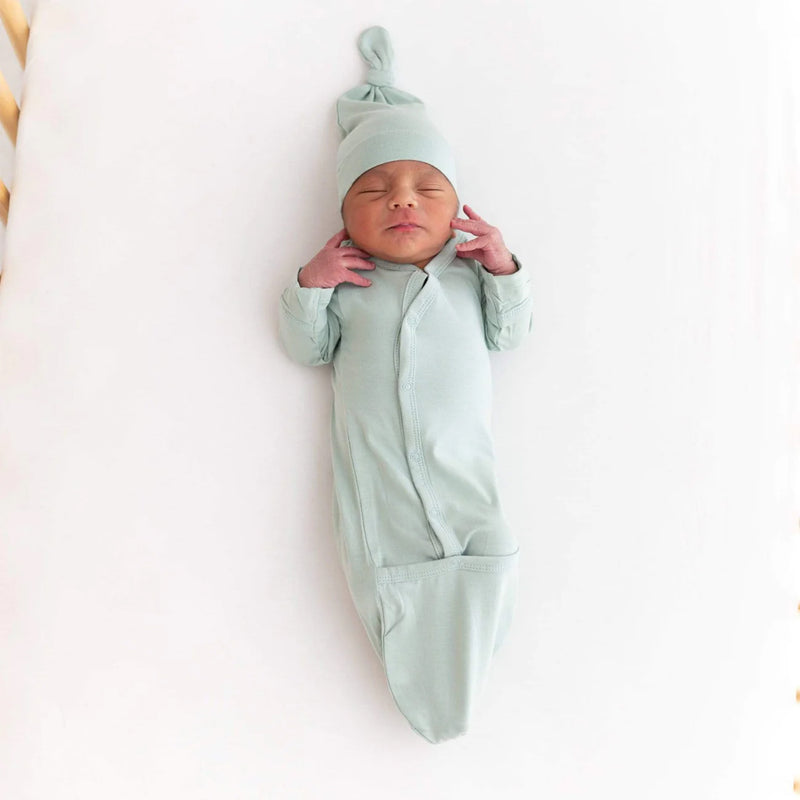 Kyte sage green newborn sleep sacks