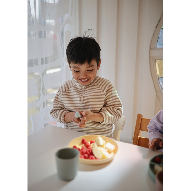 Mushie dinnerware Powder Blue baby cups