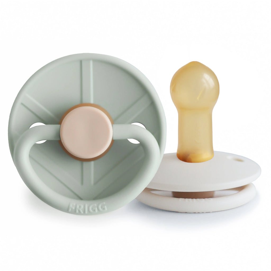 frigg pacifiers toddler cream/sage