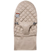 sand grey cotton baby bouncer seat