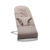 Beige quilted baby bouncer seat from babybjorn