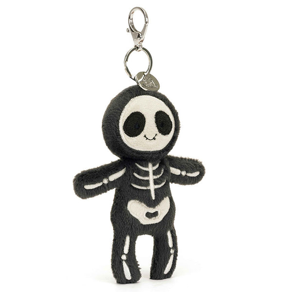 jellycat skeleton bob bag charm