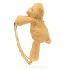 Jellycat side of stuffed bear kid's backpack