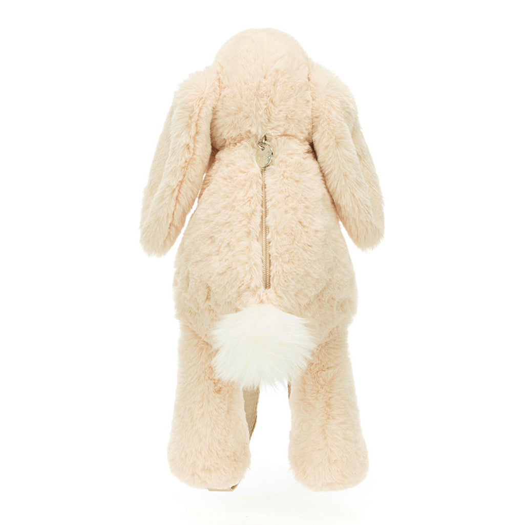 Jellycat rabbit zipper backpack for kids