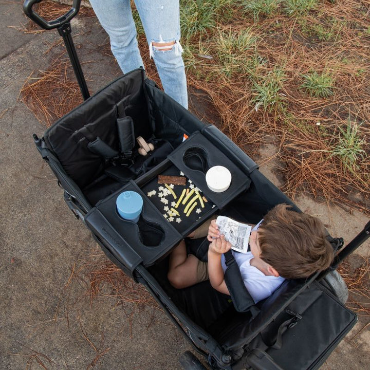 An essential upgrade, the Wonderfold Snack Tray complements the best baby stroller with practical snack storage