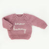 Huggalugs pink snow bunny sweater baby clothes cardigan