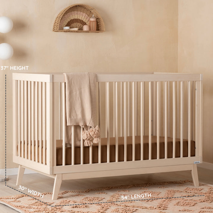 Effortless design sets the Dadada Soho 3-in-1 Convertible Crib in Wash apart as one of the best convertible cribs.