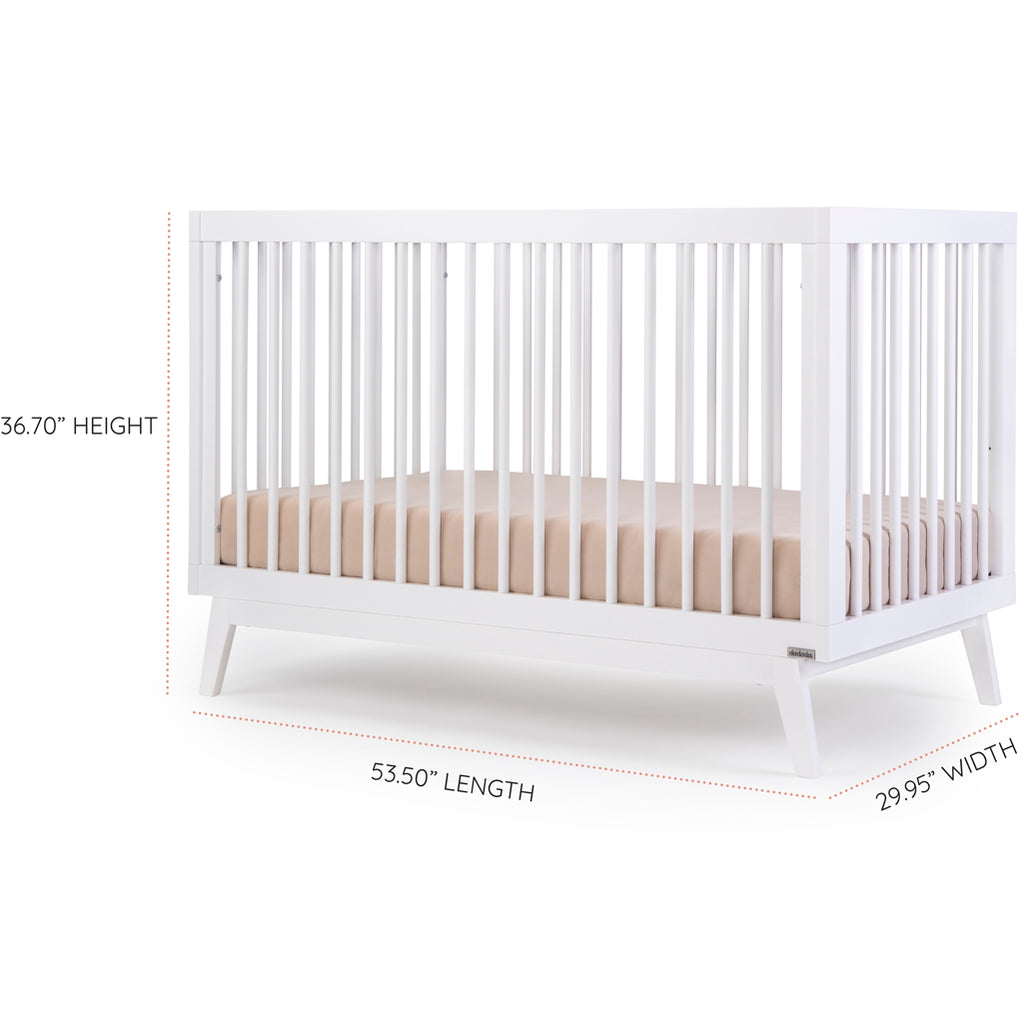 dadada natural wood crib for nursery