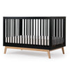 dadada soho 3-in-1 convertible crib black/natural