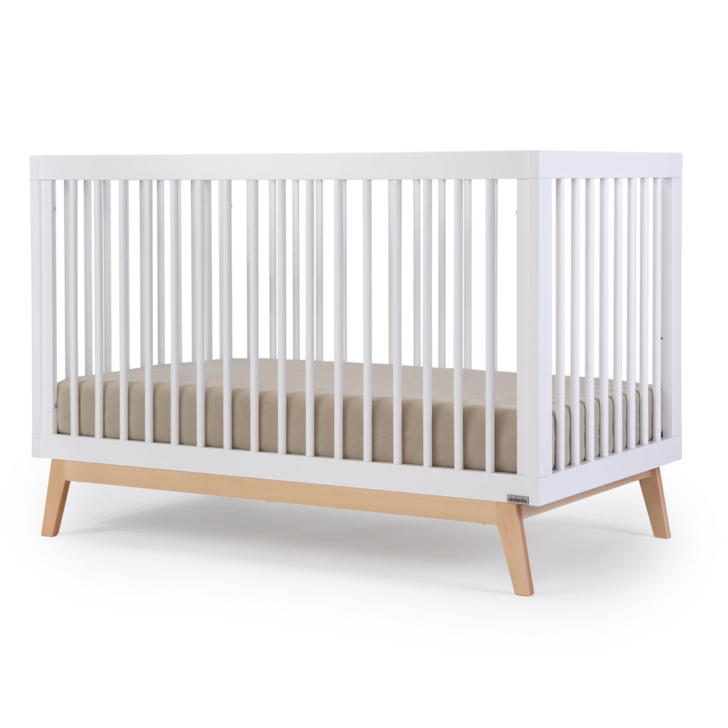 dadada soho convertible 3-in-1 crib white/natural