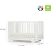 dadada spirit 8-in-1 white wooden crib 