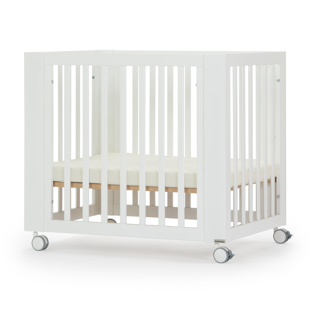 dadada white spirit convertible infant crib 