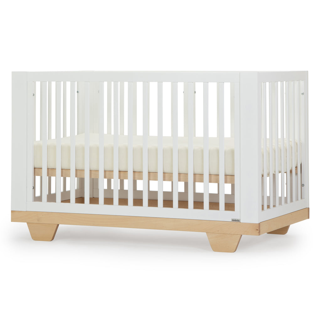 dadada spirit 8-in-1 natural wooden baby crib