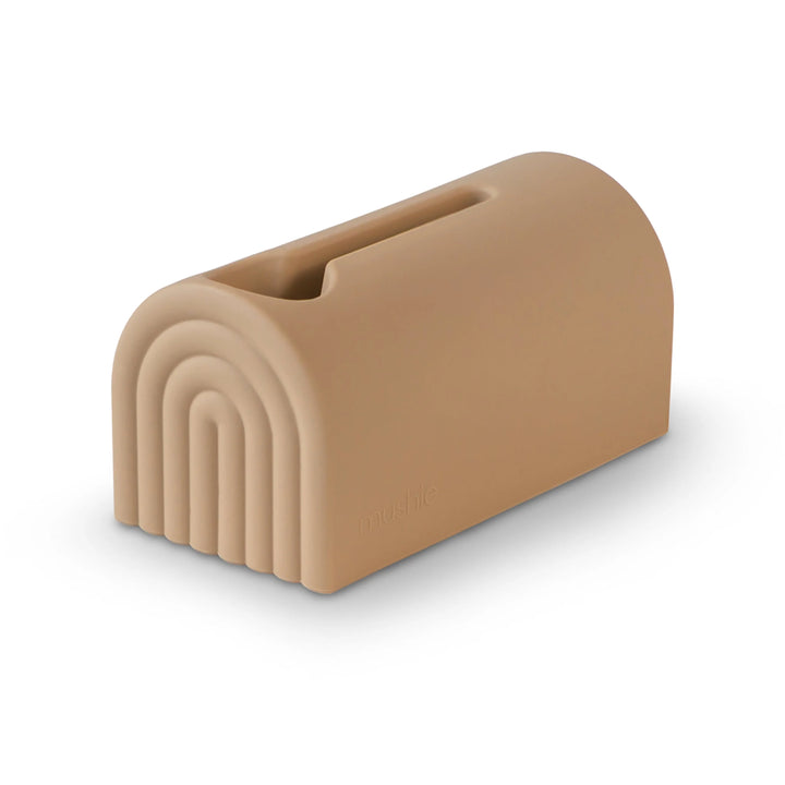 Mushie Spout Cover Natural Natural-colored spout cover for creating a safe and gentle bath experience for little ones