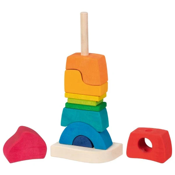Goki Stacking Castle stacking puzzle wooden toy