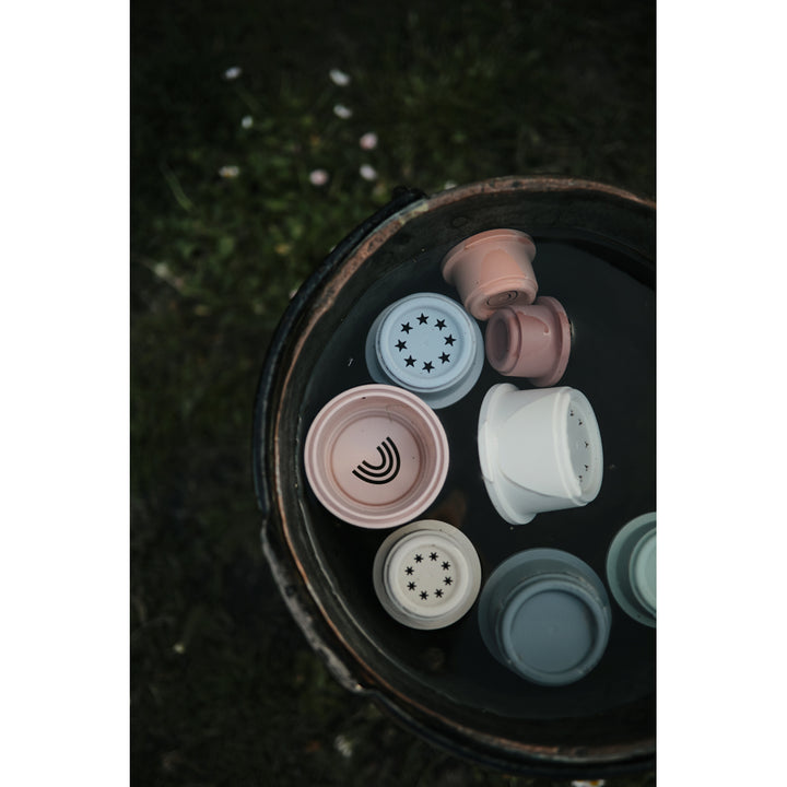 Mushie Cups Stacking Cup Toy Toys for Kids Mushie stacking cups that provide endless fun for kids to build and explore