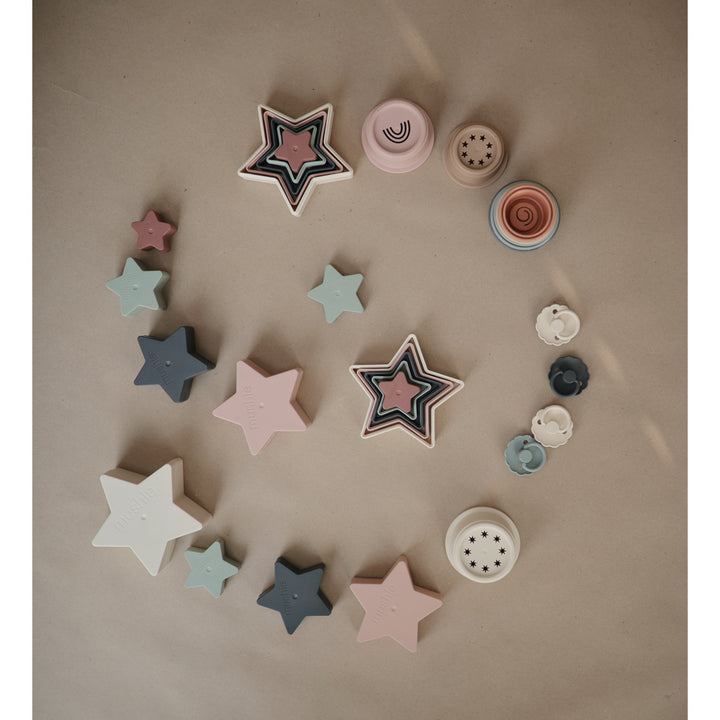 Mushie Cups Stacking Cup Toy Toys for Kids A set of Mushie stacking cup toys for toddlers to enjoy and learn