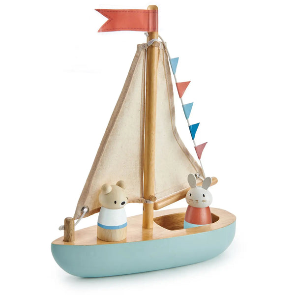 tender leaf sailaway boat wooden vehicle toy