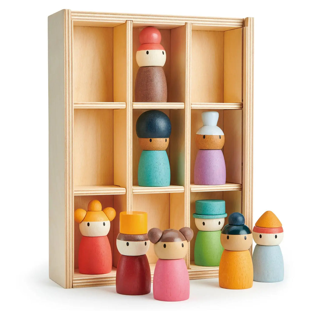 wooden montessori doll toys for toddlers
