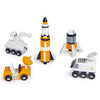 space exploration wooden toy set
