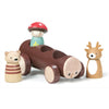 tender leaf timber taxi and wooden doll set