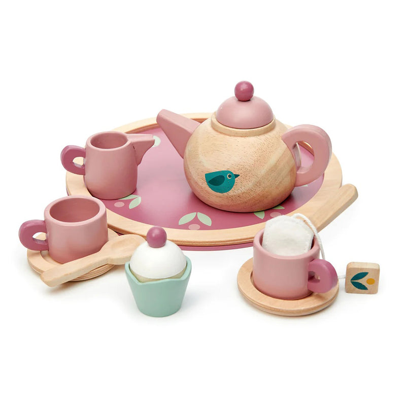 tender leaf wooden tea set