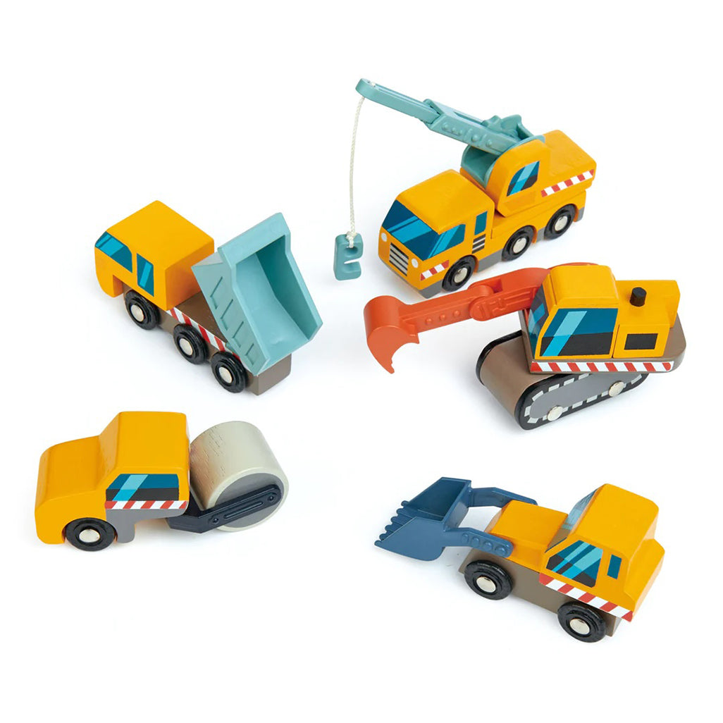 Tenderleaf construction car toy, perfect for budding builders.