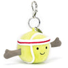 amuseable jelly cat keychain tennis ball