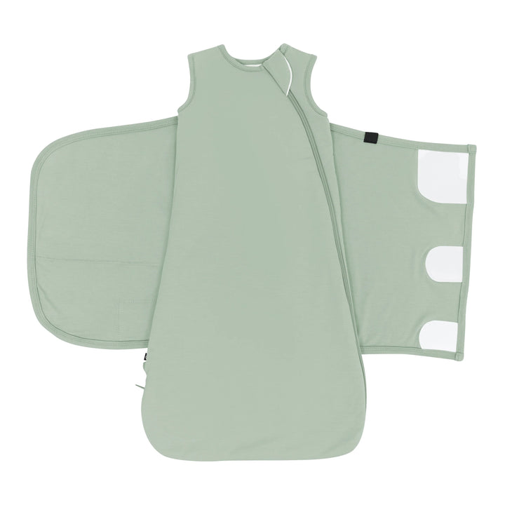 Minimal and soothing, the Kyte Baby Sleep Bag Swaddler XS in Thyme offers a breathable bamboo sleep sack