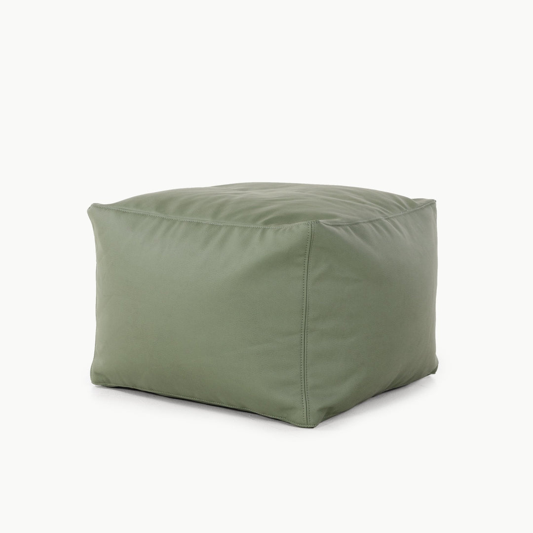 Gathre thyme green pouf ottoman