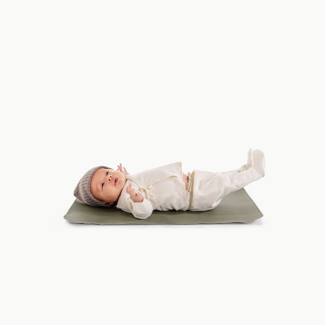 Gathre diaper changing mat in thyme green