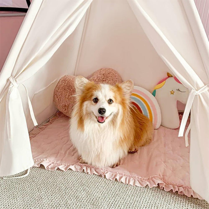 Tiny Land® Teepee for Kids with Mat, toddlers play tent