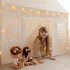 Tiny Land® Natural Cream Playhouse with lights for kids