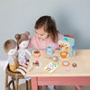 Tiny Land® Wooden Kids Play Coffee Maker Set Pretend Play kitchen