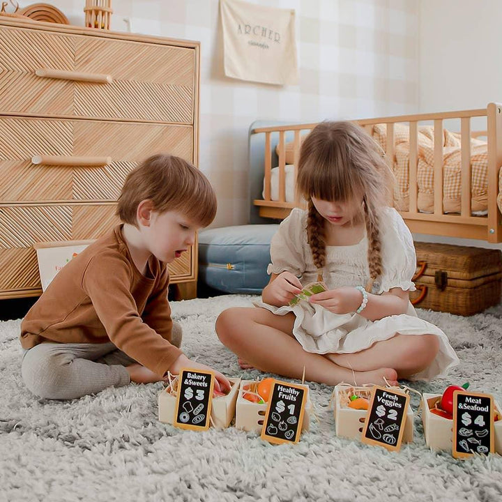 Tiny Land childrens play kitchen wooden groceries