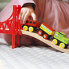 Tiny Land wooden toys 110pc train set