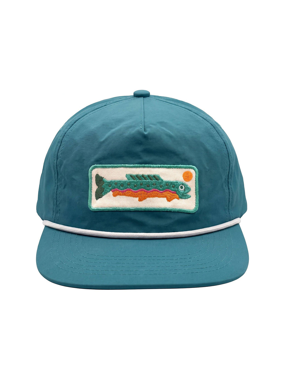 Trek Light Baby/Toddler Hat in Trout, 5-panel flat brim snapback kids hat