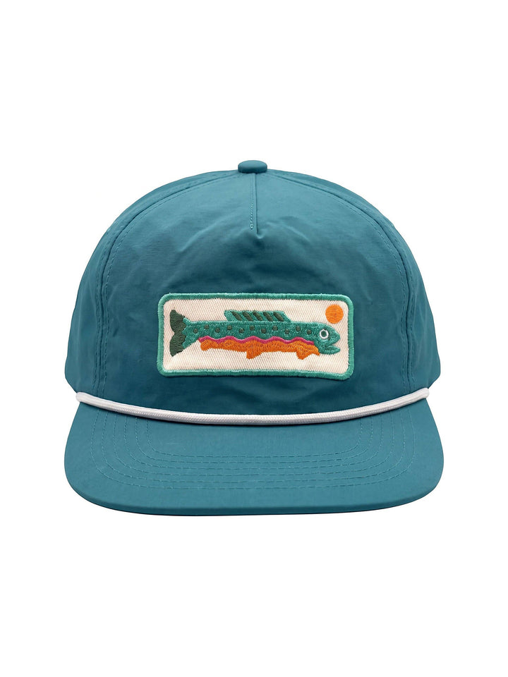 Trek Light Baby/Toddler Hat in Trout, 5-panel flat brim snapback kids hat