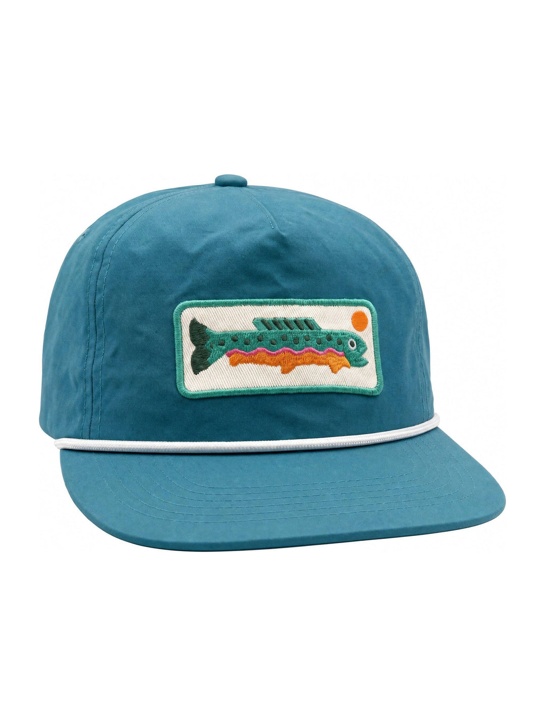 Kids fishing themed snapback, Trek Light Baby/Toddler Hat in Trout