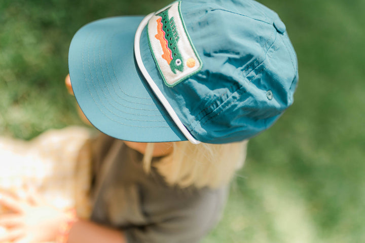 Trek Light Baby/Toddler Hat Trout, easy-clean nylon snapback cap