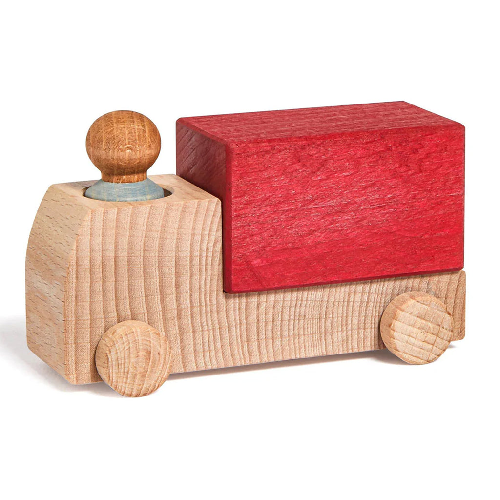 lubulona toy car wood toy red