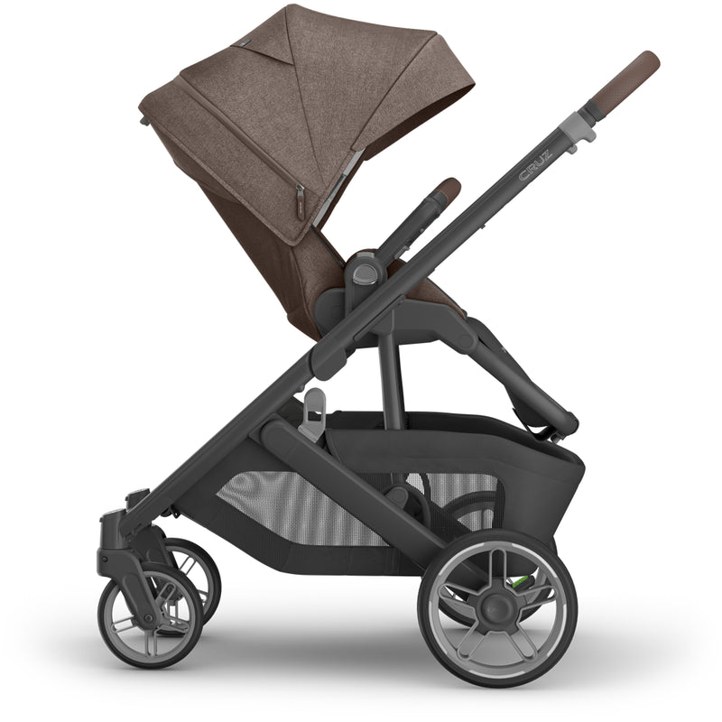 Side view of Uppababy v3 stroller cruz Owen, baby stroller with premium fabrics and smooth ride for infants