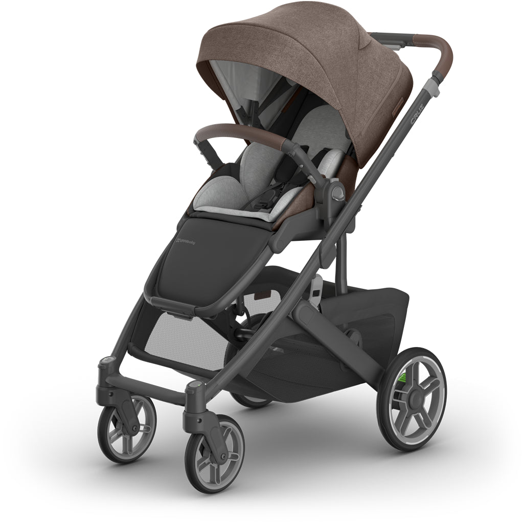 Compact folded uppa baby  Cruz V3 Stroller Owen, one handed fold for easy storage and versatile stroller travel system